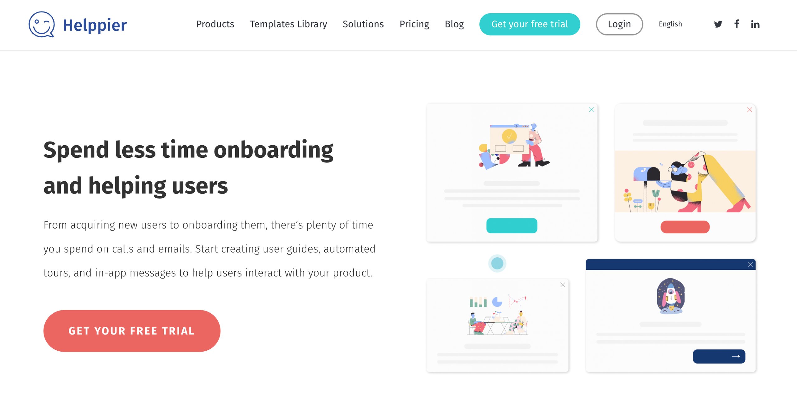 Helppier Landing Page